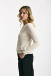 Cardigan slim in viscosa ghiaccio con filo lurex women Be you - 2
