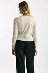 Cardigan slim in viscosa ghiaccio con filo lurex women Be you - 3