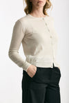 Cardigan slim in viscosa ghiaccio con filo lurex women Be you - 4