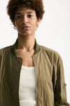 Bomber in misto cotone verde militare women Giorgio brato - 7