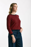 Maglia rigata Blu e rossa women Marché des palmiers - 4