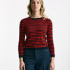 Maglia rigata Blu e rossa women Marché des palmiers - 6
