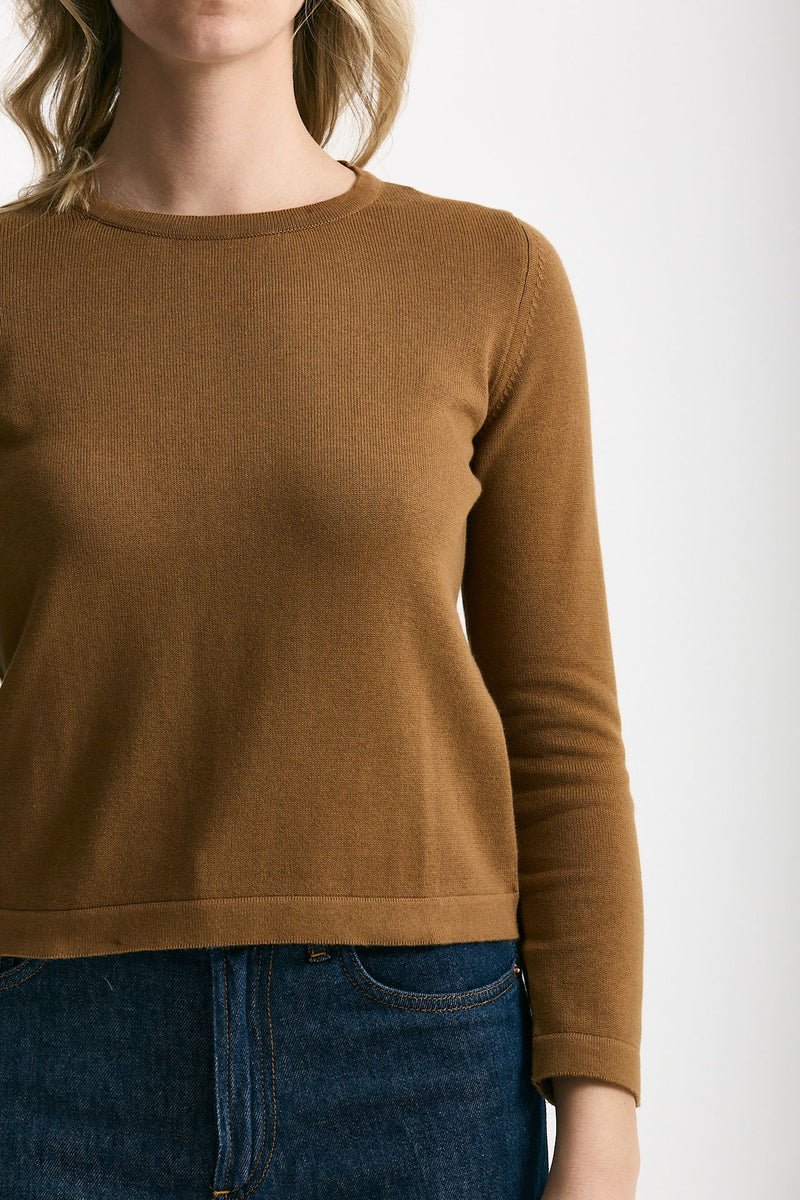 Maglia basic cammello women Marché des palmiers - 5