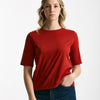 T-shirt in cotone rosso women Marché des palmiers - 5