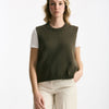 Gilet in maglia verde bosco women Marché des palmiers - 6