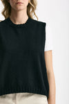 Gilet in maglia nero women Marché des palmiers - 5