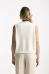 Gilet in maglia bianco women Marché des palmiers - 3