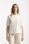 T-shirt in cotone bianco women Marché des palmiers - 1