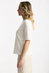 T-shirt in cotone bianco women Marché des palmiers - 2