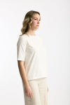 T-shirt in cotone bianco women Marché des palmiers - 4