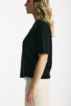 T-shirt in cotone nero women Marché des palmiers - 2