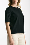 T-shirt in cotone nero women Marché des palmiers - 4