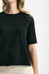 T-shirt in cotone nero women Marché des palmiers - 5