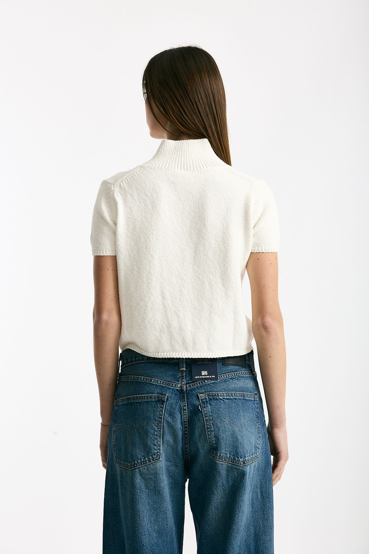 Maglia in cotone bianco women Marché des palmiers - 3