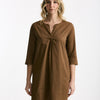 Abito in cotone terra scollato women Clouds - 6