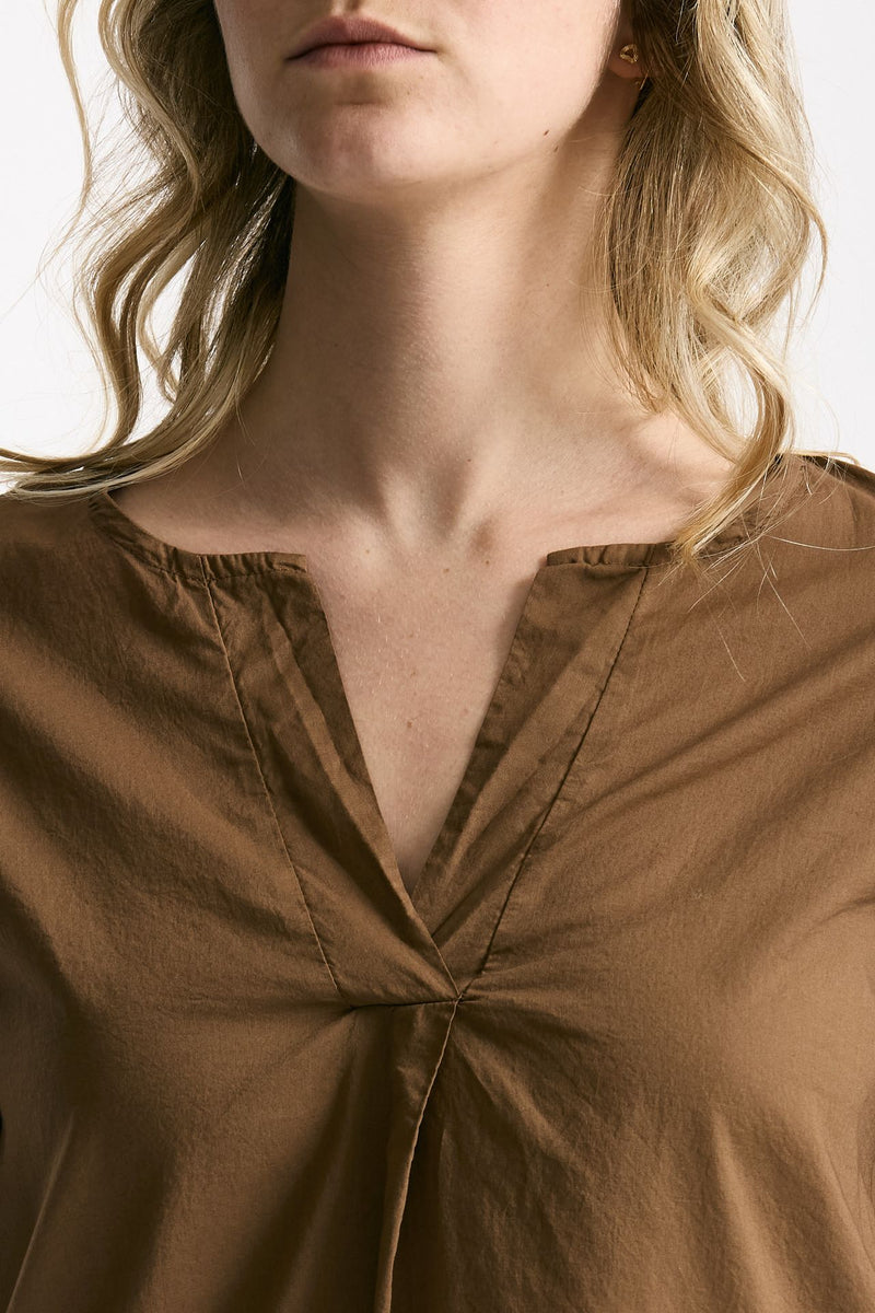 Abito in cotone terra scollato women Clouds - 4