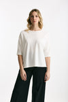 T-shirt over bianco women Clouds - 1