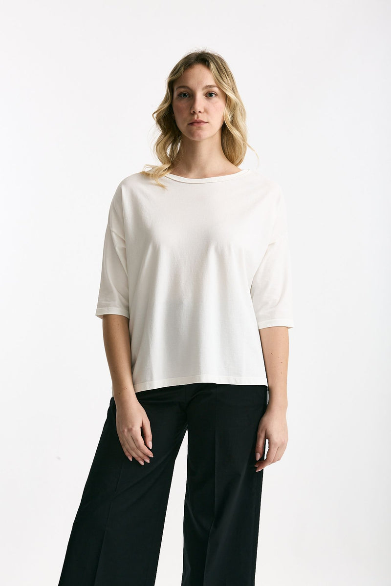 T-shirt over bianco women Clouds - 1