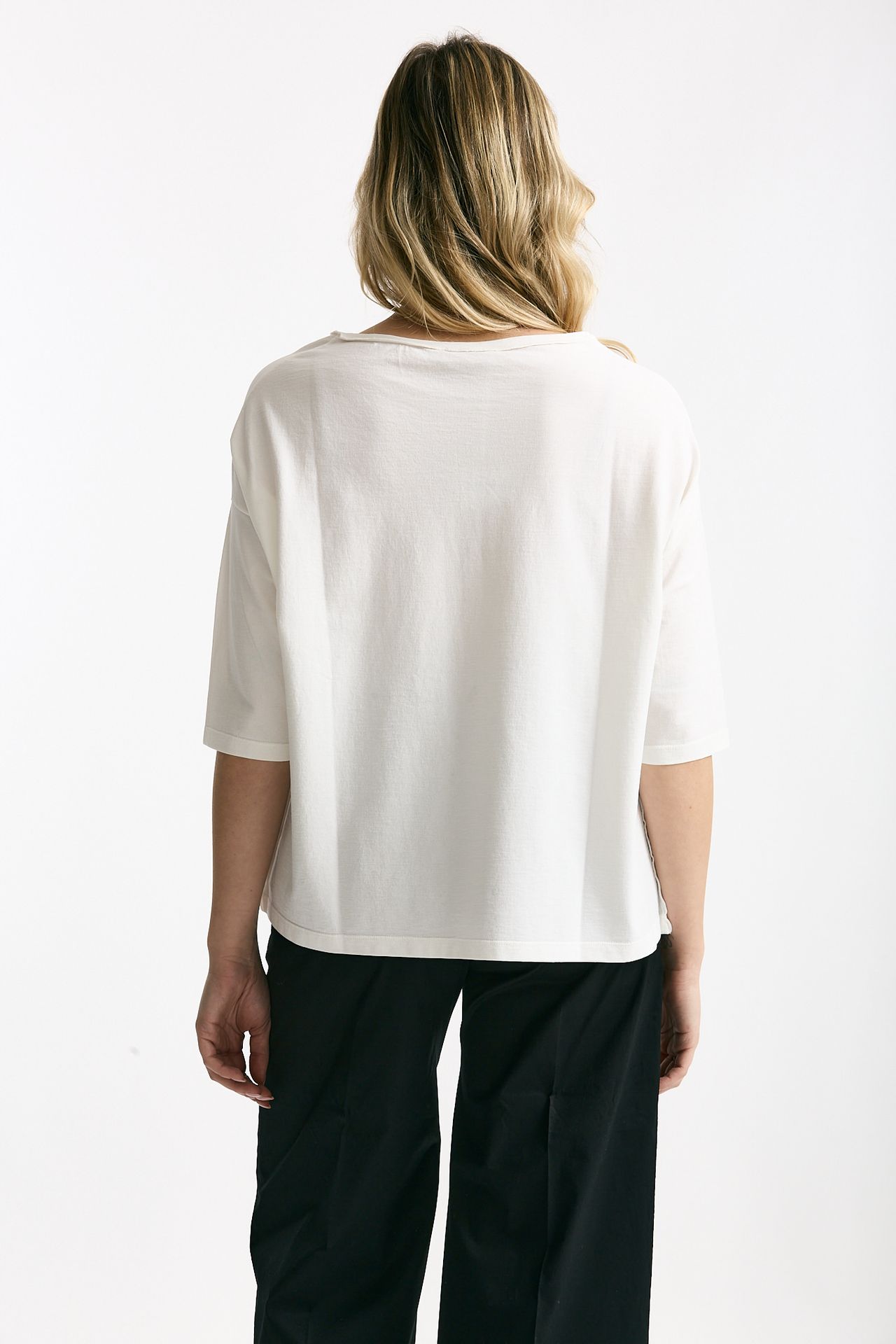 T-shirt over bianco women Clouds - 3