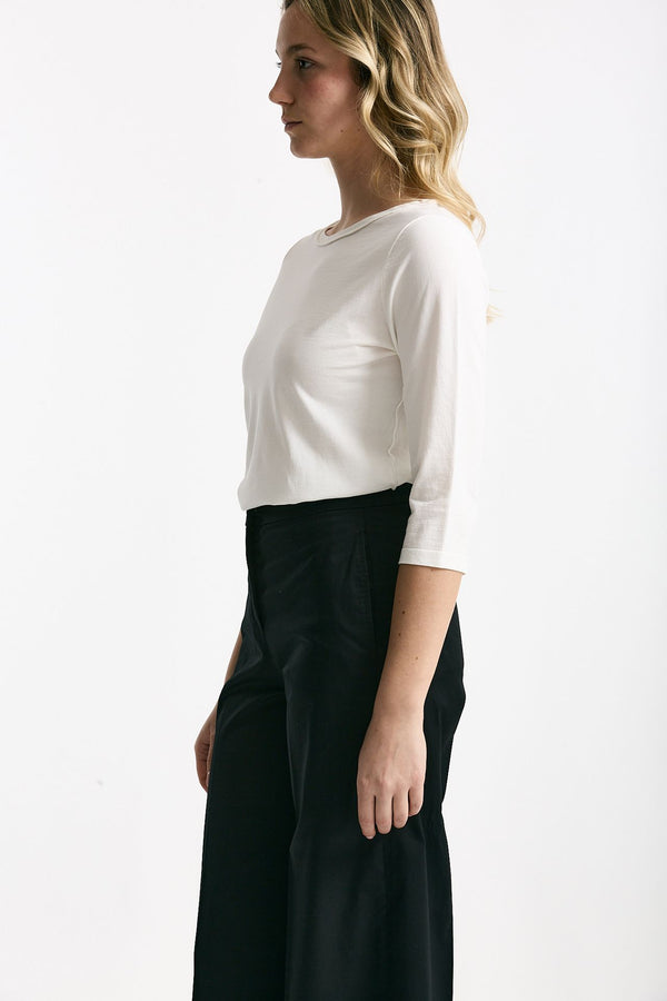 T-shirt slim bianco women Clouds