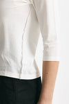 T-shirt slim bianco women Clouds - 5