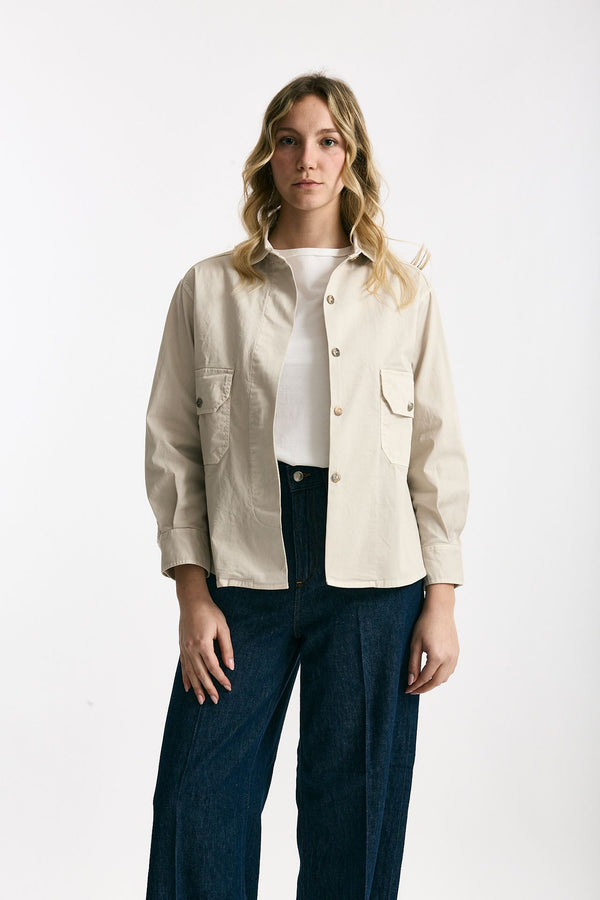 Giacca camicia sabbia women Clouds