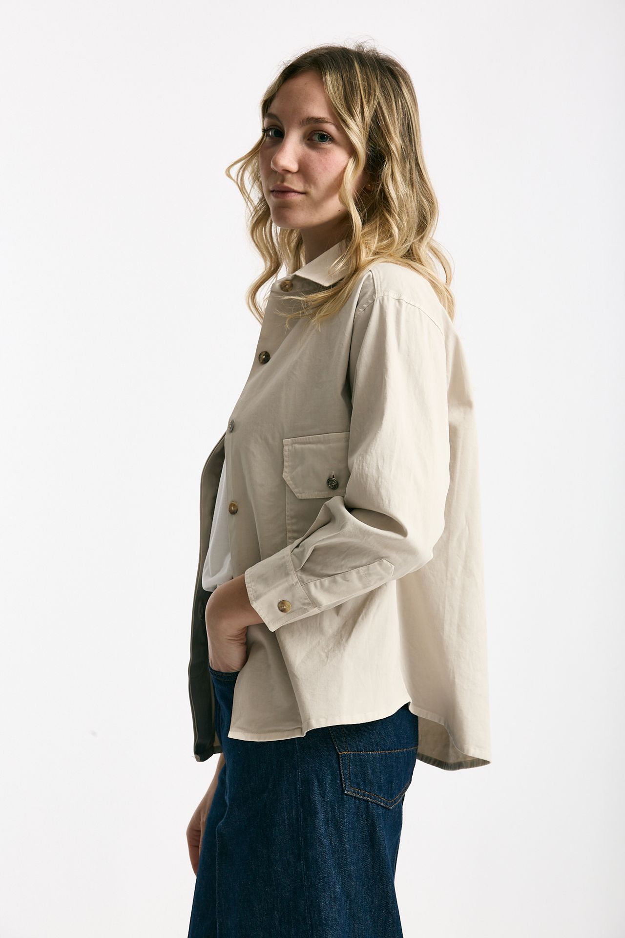 Giacca camicia sabbia women Clouds - 2