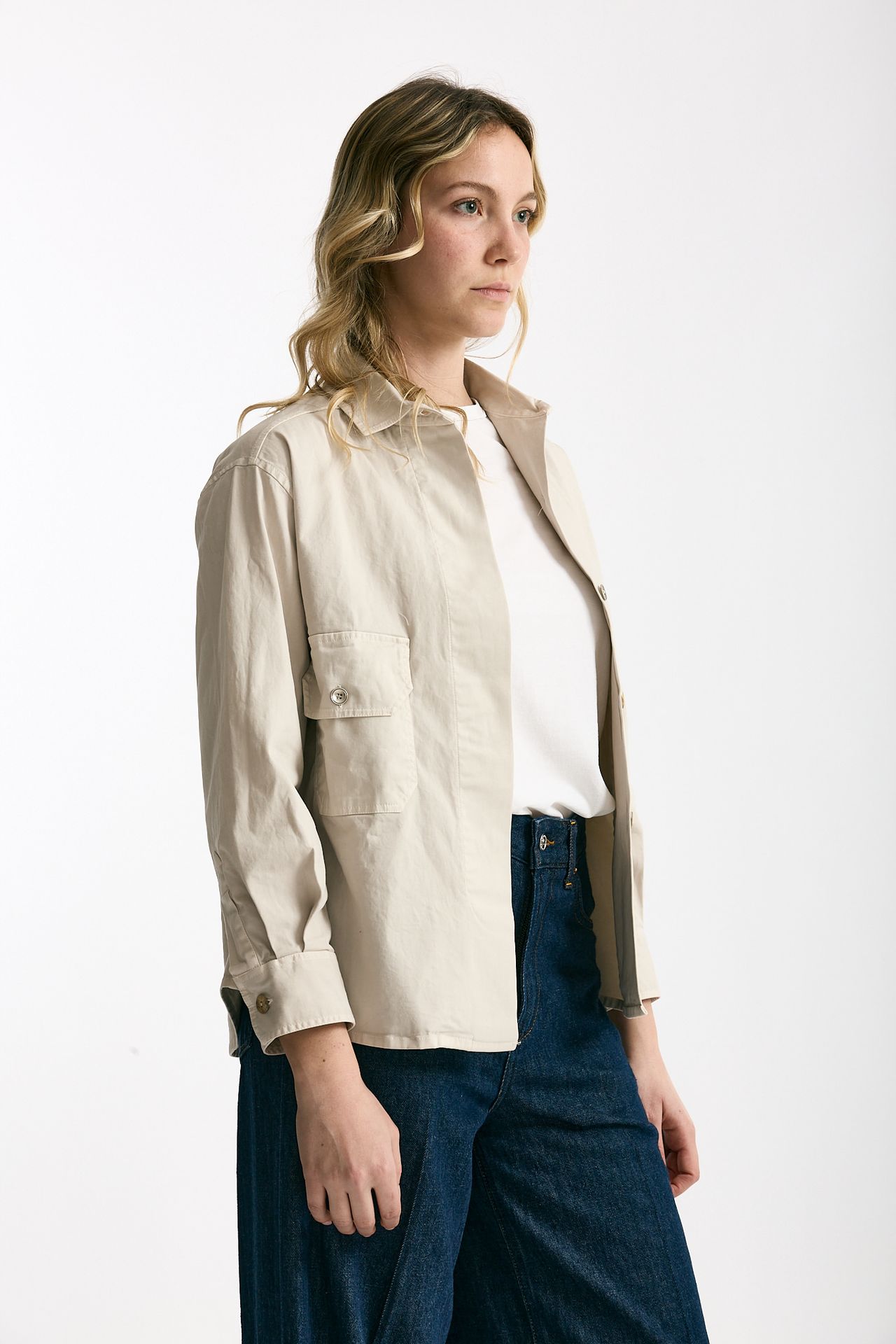 Giacca camicia sabbia women Clouds - 4