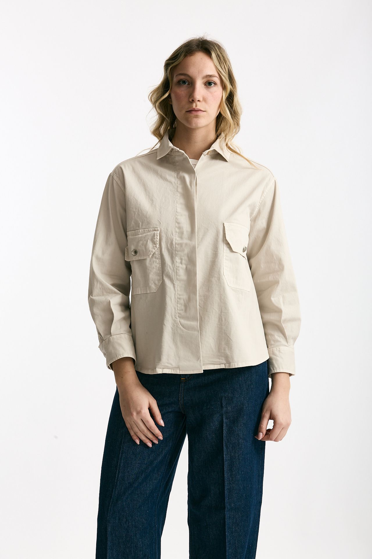 Giacca camicia sabbia women Clouds - 6