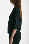 T-shirt slim nero women Clouds - 4