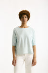 T-shirt over azzurro chiaro women Clouds - 1