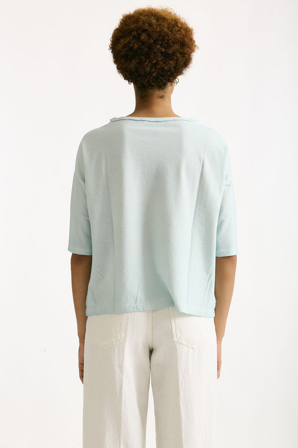 T-shirt over azzurro chiaro women Clouds