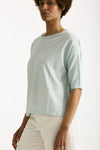 T-shirt over azzurro chiaro women Clouds - 3