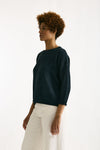 Maglia in cotone lavato blu women Clouds - 4