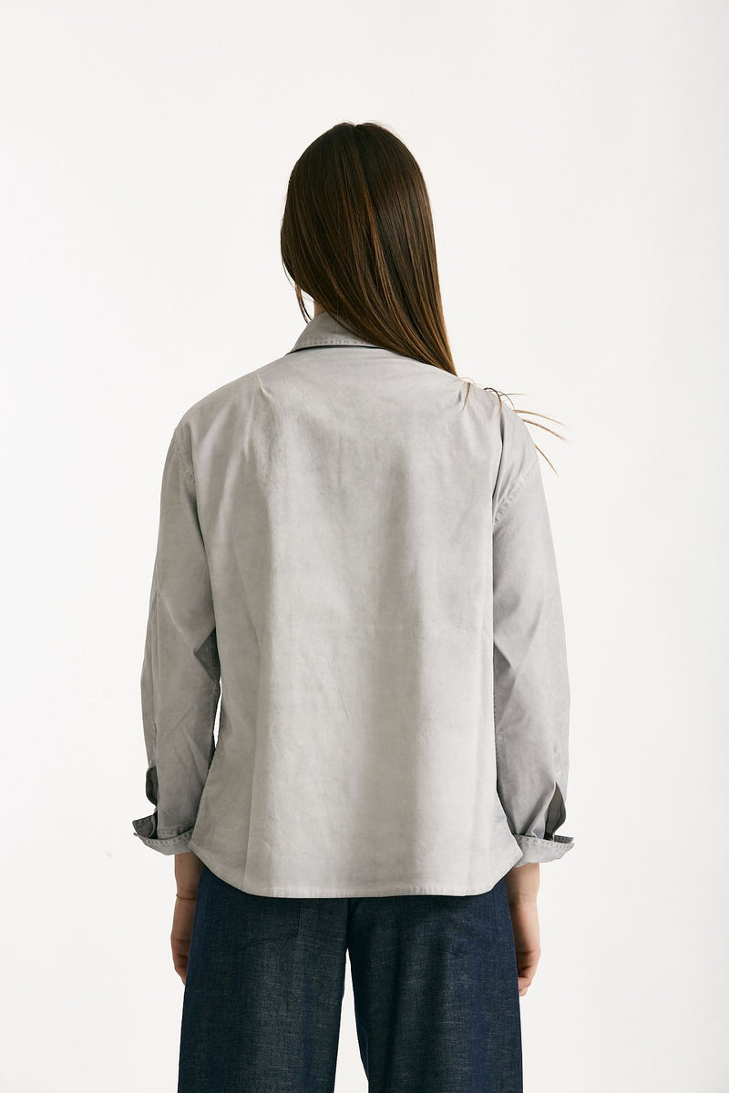 Giacca camicia grigio lavato women Clouds - 2