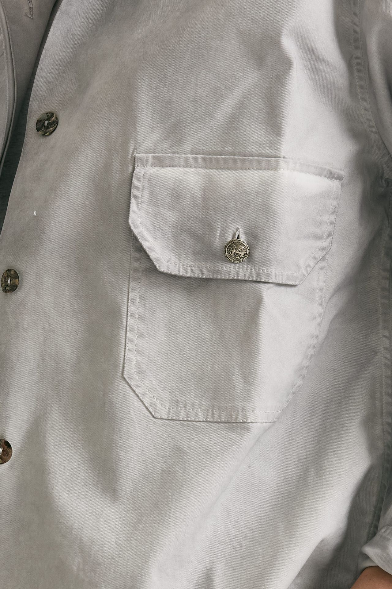 Giacca camicia grigio lavato women Clouds - 4
