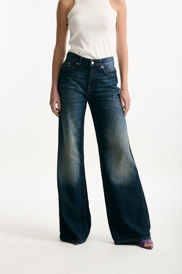 Jeans palazzo PRETENDER lavaggio scuro women Department five