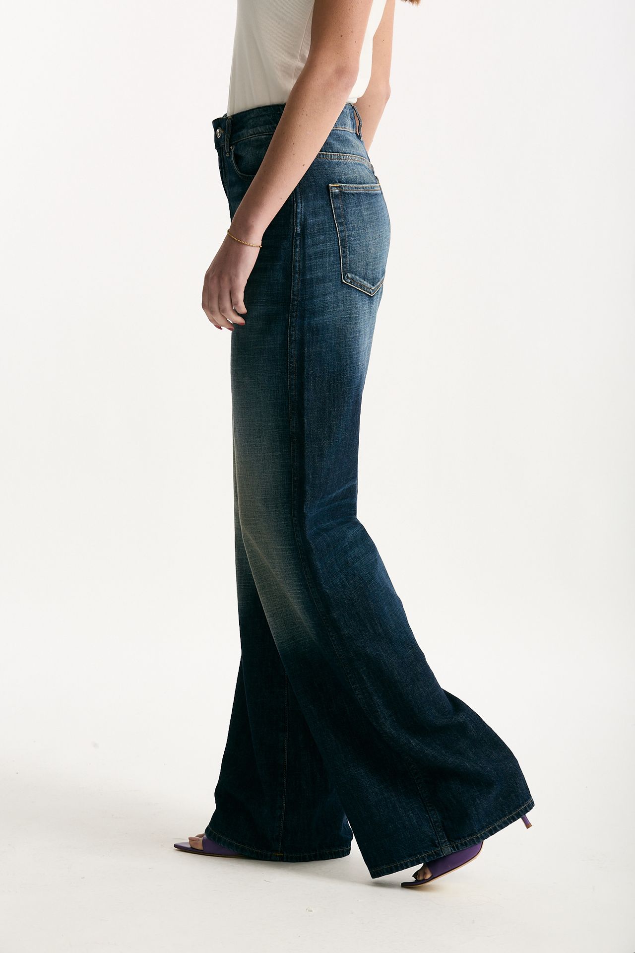 Jeans palazzo PRETENDER lavaggio scuro women Department five - 2
