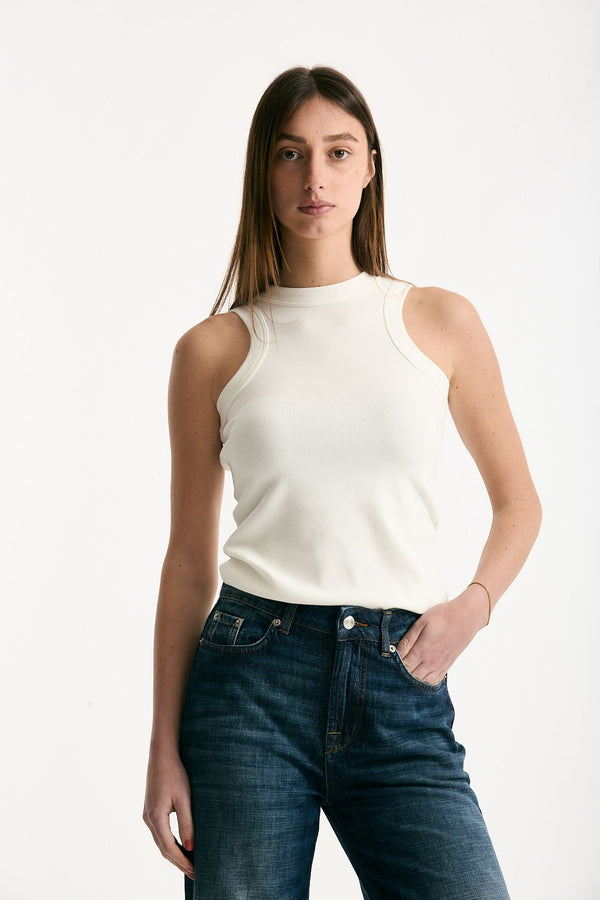 Top scollo america bianco women Department five