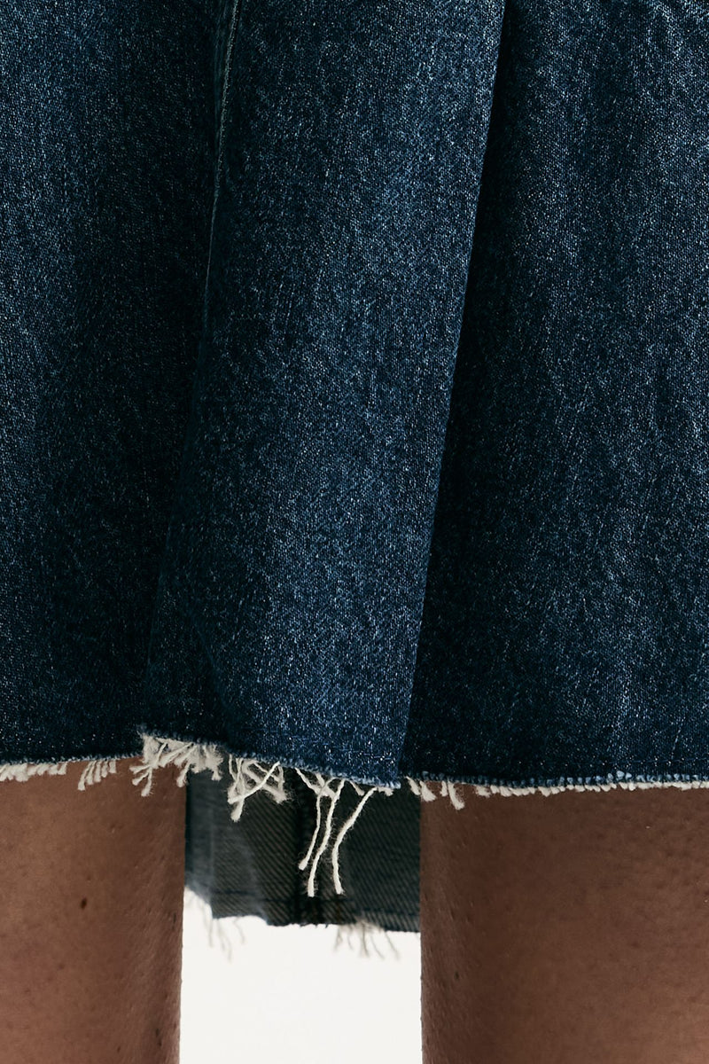 Gonna ROSS a pieghe in denim women Department five - 3