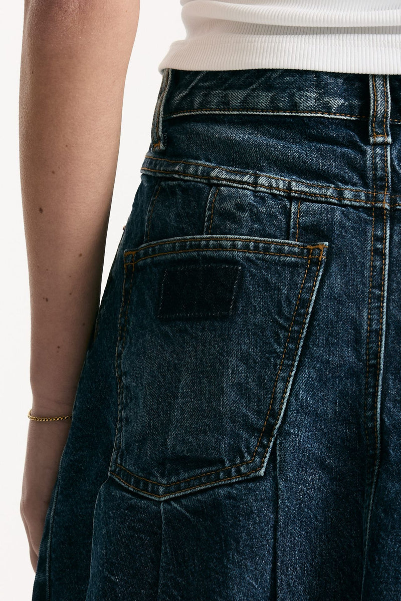 Gonna ROSS a pieghe in denim women Department five - 4