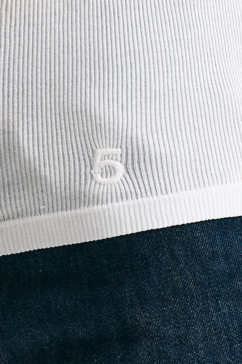 T-shirt a costine bianco women Department five - 4