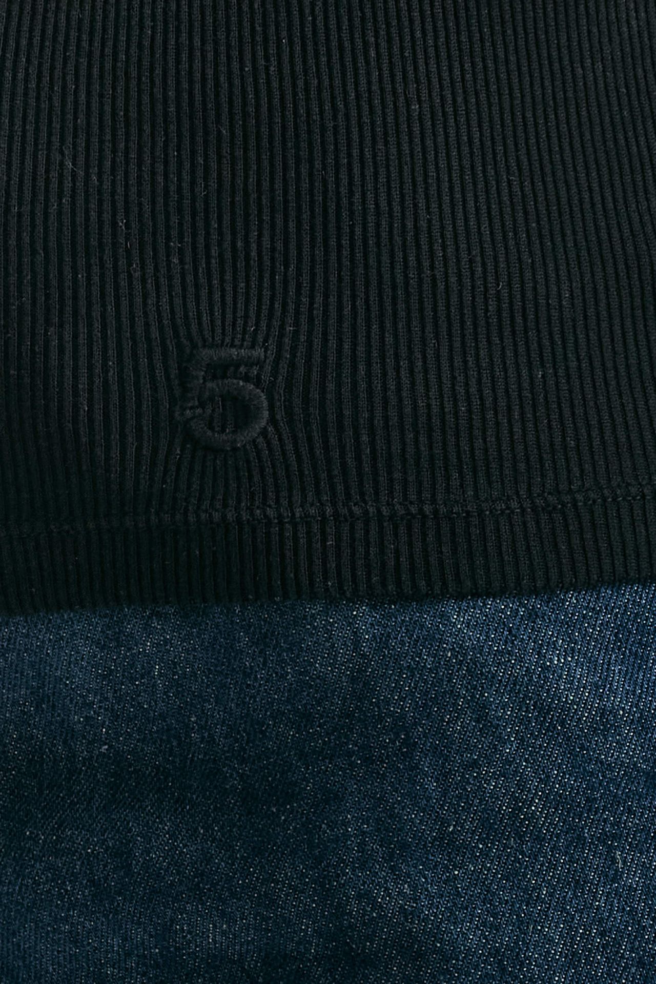 T-shirt a costine nero women Department five - 5