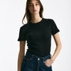 T-shirt a costine nero women Department five - 6