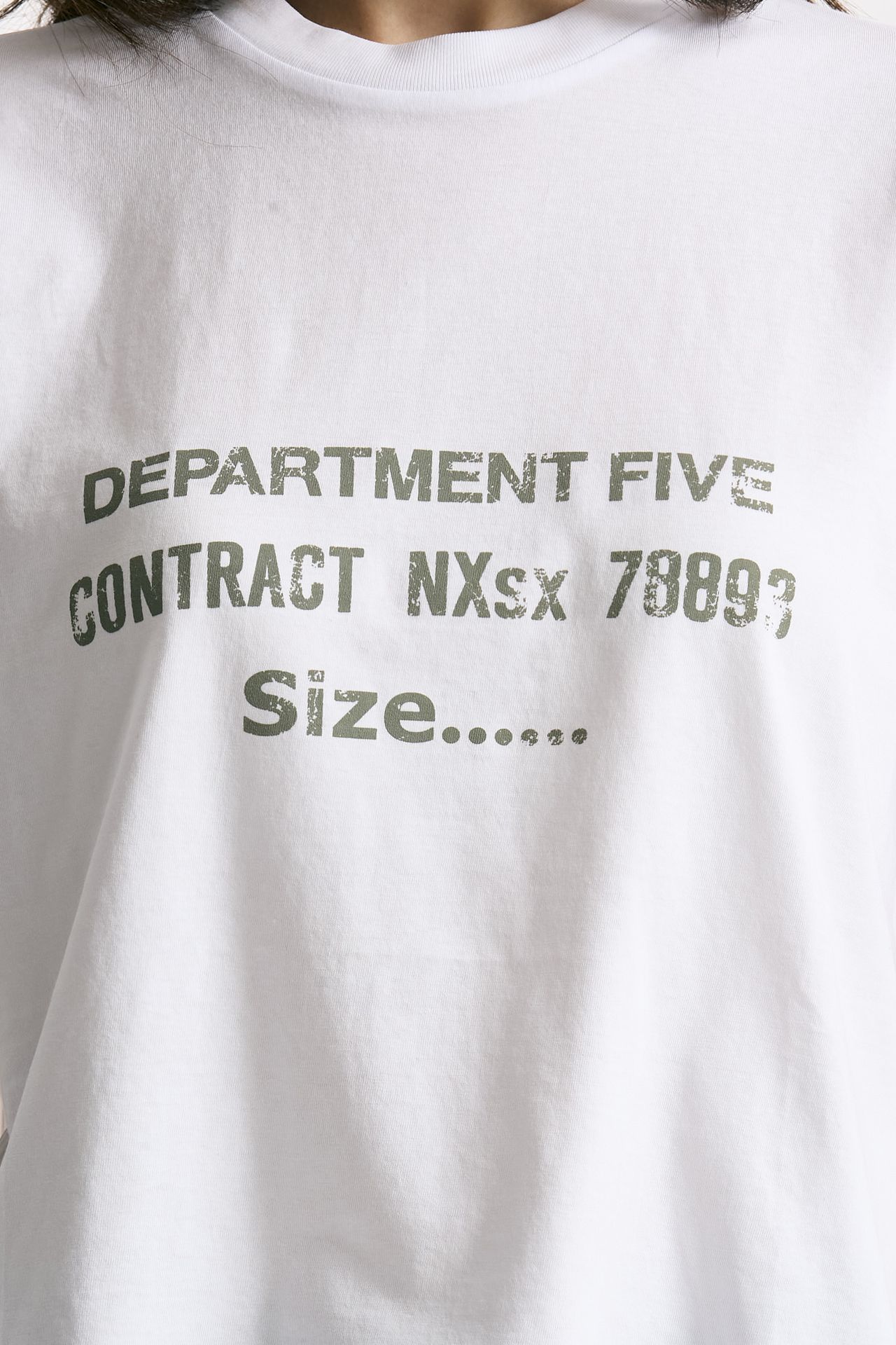 T-shirt boxy bianco women Department five - 4
