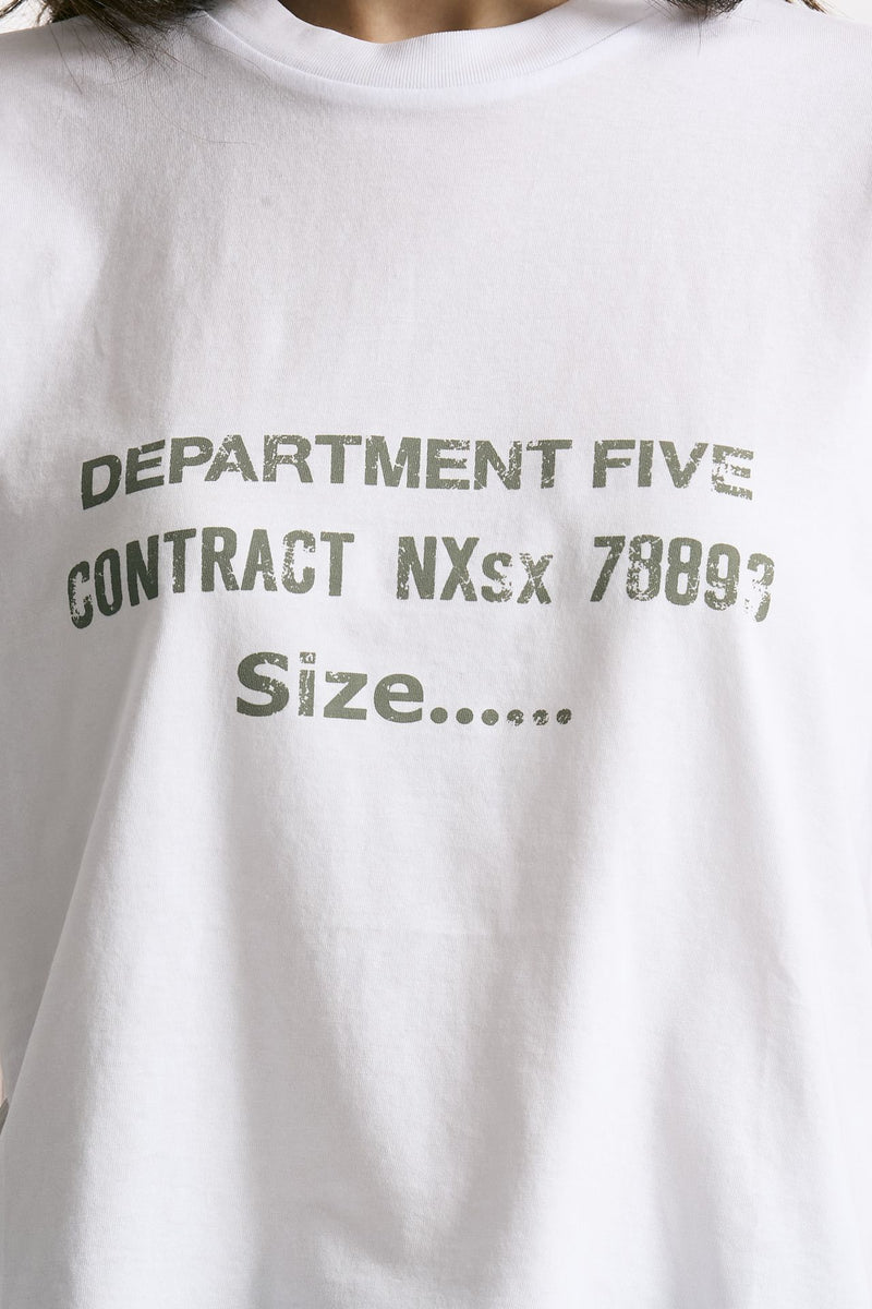 T-shirt boxy bianco women Department five - 4