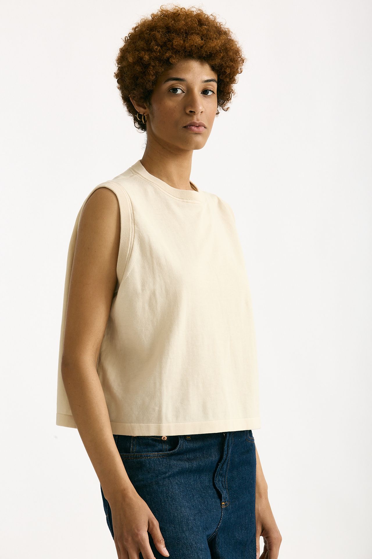 Gilet in maglia panna women Department five - 3