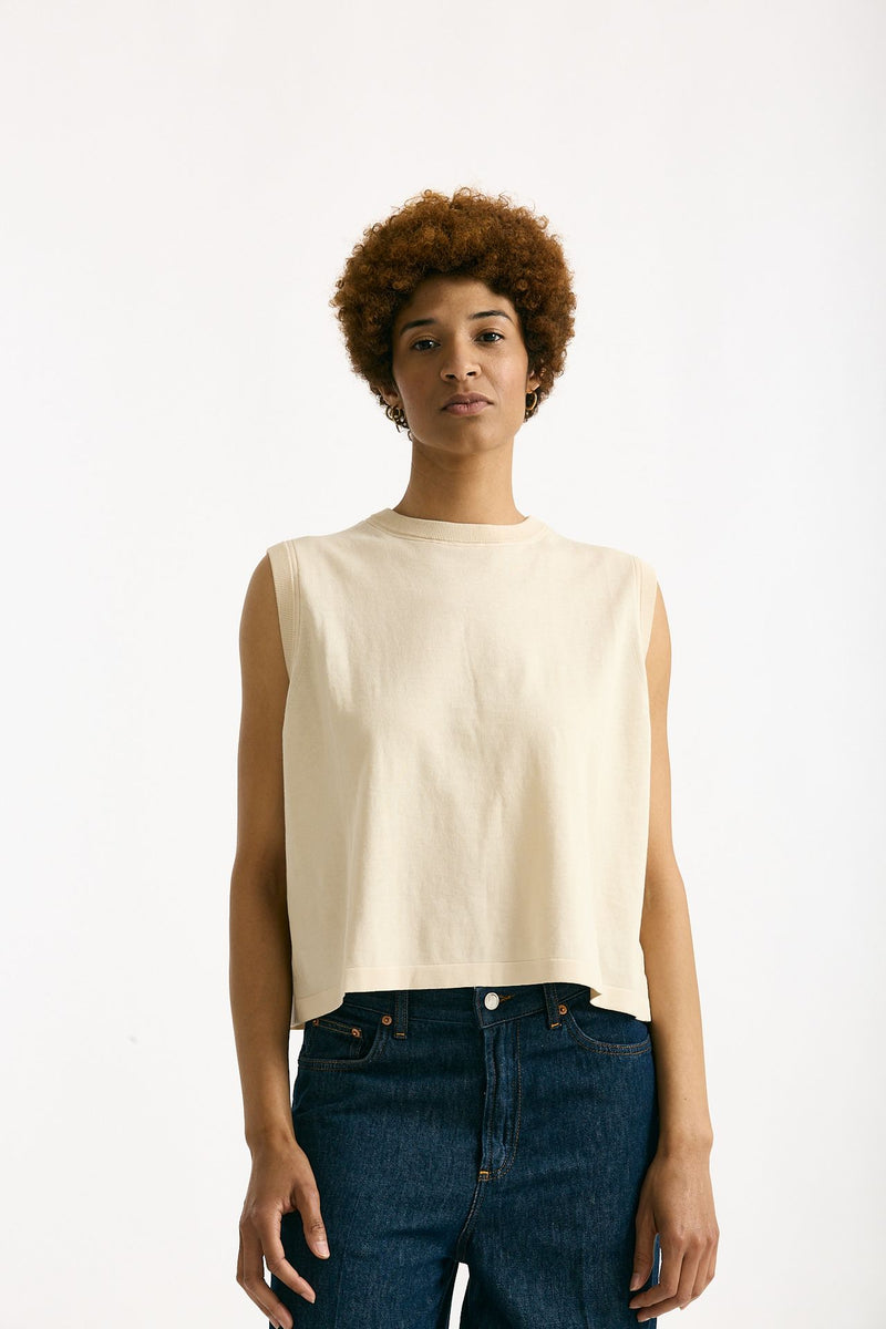 Gilet in maglia panna women Department five - 1