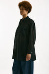 Camicia over in mussola di cotone nero women Department five - 4