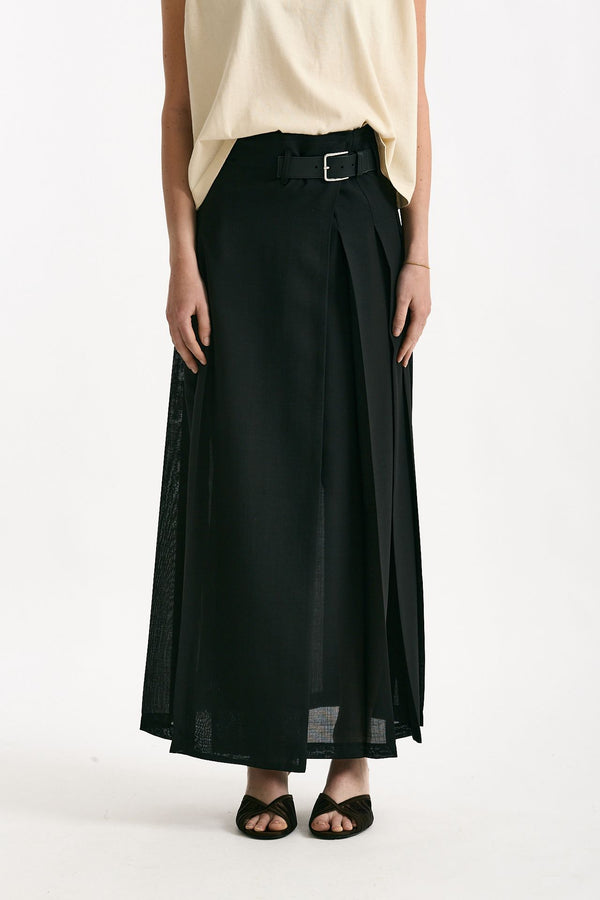 Gonna GILLES lunga a portafoglio nero women Department five